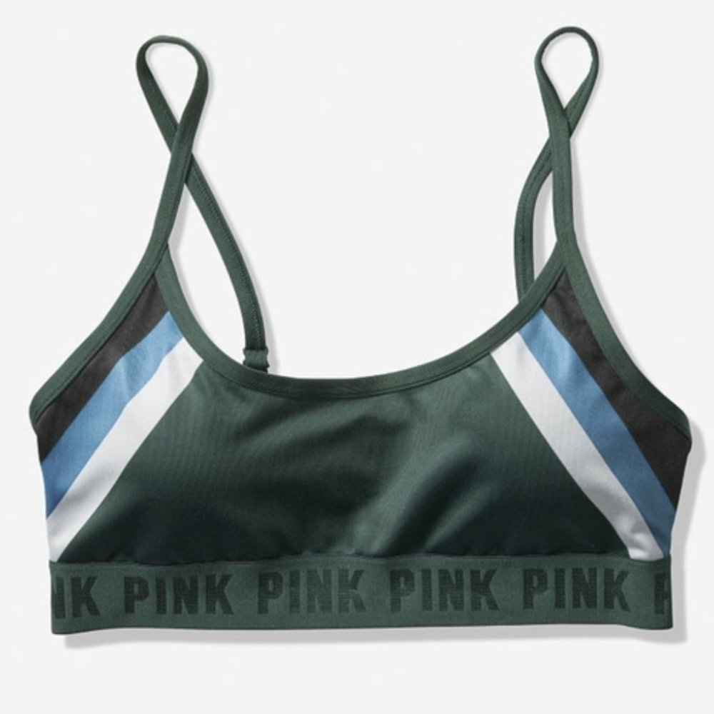 Victoria's Secret VS PINK Green Sports Bra M